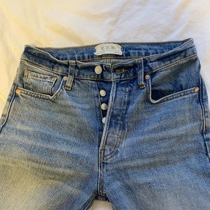 Free People High-Waisted Jeans, light wash. Size 26